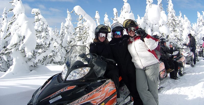 Snowmobiling in West Yellowstone